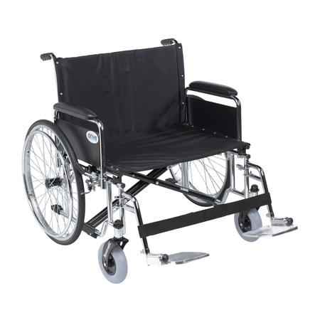 DRIVE MEDICAL Sentra EC Heavy Duty Extra Wide Wheelchair - 26" Seat std26ecdfa-sf